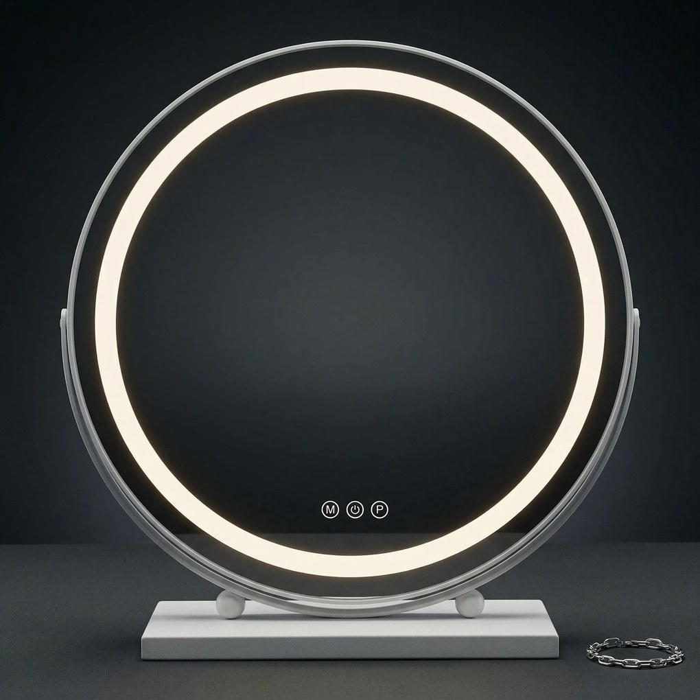 Oglindă LED MAKE-UP White 50 cm