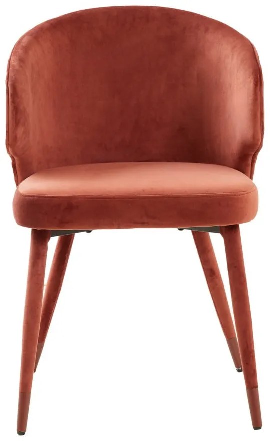 Set de scaune de sufragerie roșu deschis 2 buc. tapițat Kosaka – Light &amp; Living