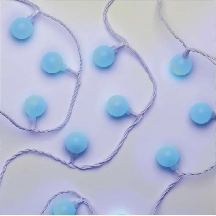 Ghirlandă LED de exterior, 40 LED, 9 m, IP44, albastră