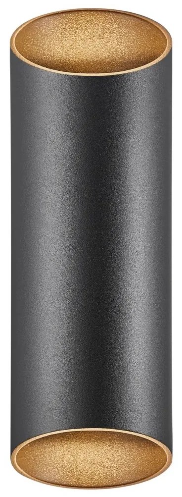 Aplica up/down de perete pentru iluminat exterior IP54 Nico round 22 negru