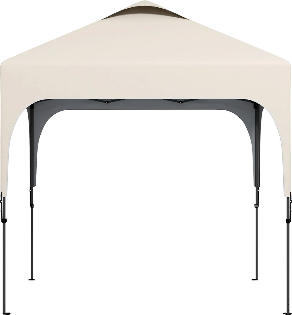Outsunny Tonelă 2,5 x 2,5 m barnum de grădină Pop-up pliabil înălțime reglabilă Oxford anti-UV50+ cadru oțel sac de transport | Aosom Romania