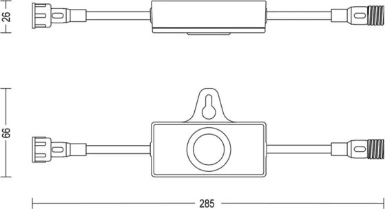 Senzor crepuscular de exterior cu temporizator Philips GARDENLINK 24V IP67