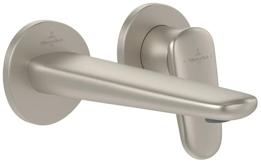 Baterie lavoar incastrata Villeroy&Boch Antao monocomanda nichel periat cu corp incastrat