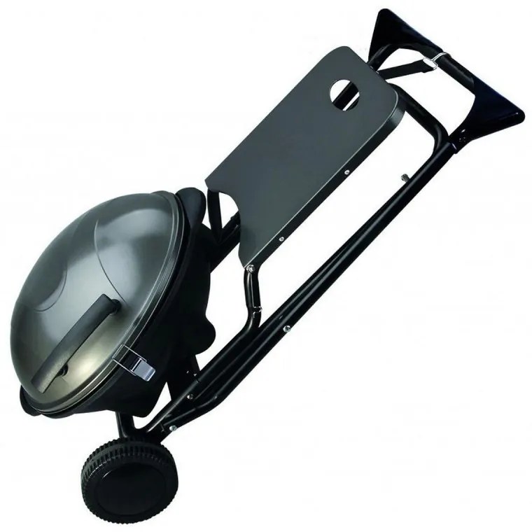 Gratar electric First Austria FA-5350-1, 2400W, Termostat, Termometru, Placa antiaderenta, Alimentare impermeabila, Roti, Negru