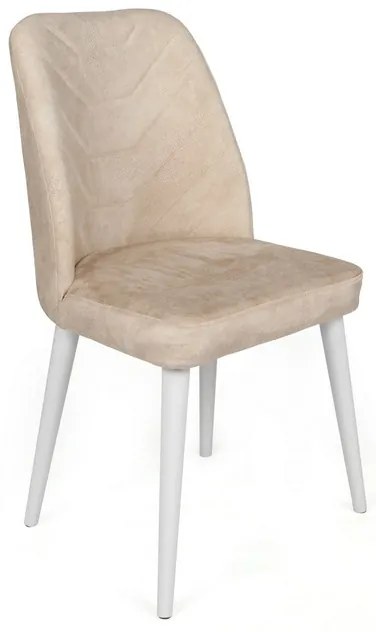 Set de scaune de sufragerie Dallas Beige andWhite, 4 buc.