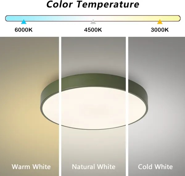 Brilagi - Plafonieră LED dimabilă POOL LED/60W/230V 3000-6000K 50 cm verde+telecomandă