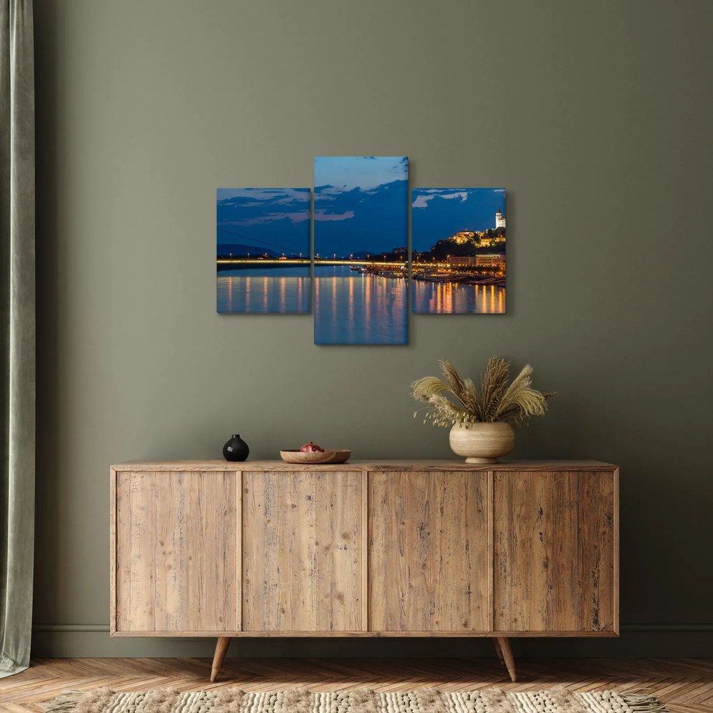 Tablou cu Bratislava și palat (90x60 cm)