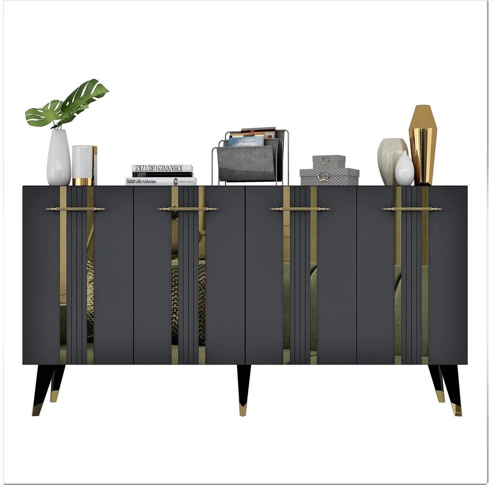 Dulap Pebine 1 (antracit + auriu) . 1093437