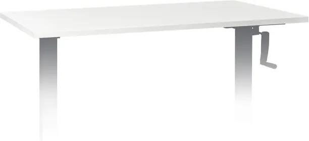OneConcept Multidesk Comfort, blat de birou, 120 x 65 cm, Multiplex, Melamină, alb
