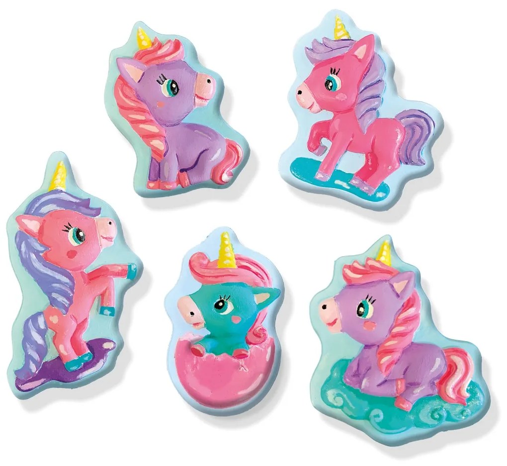 Set creativ pentru copii cu mulaj si pictura - Baby unicorn