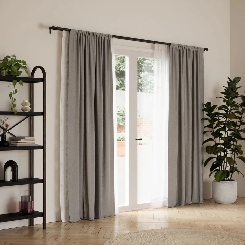 Galerie de perdea extensibilă 168-305 cm din oțel Cappa – Umbra