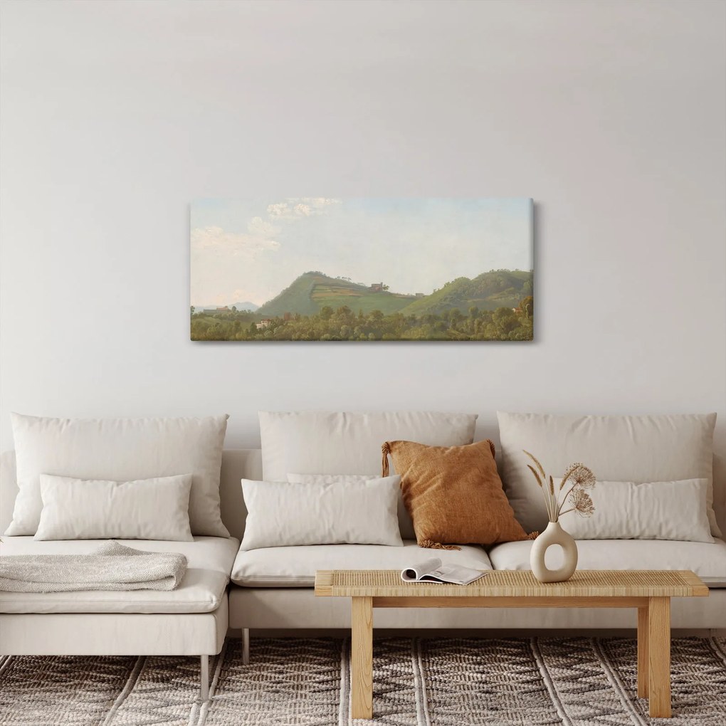 Tablou - Simon Denis, View Near Naples, reproducere (120x50 cm)