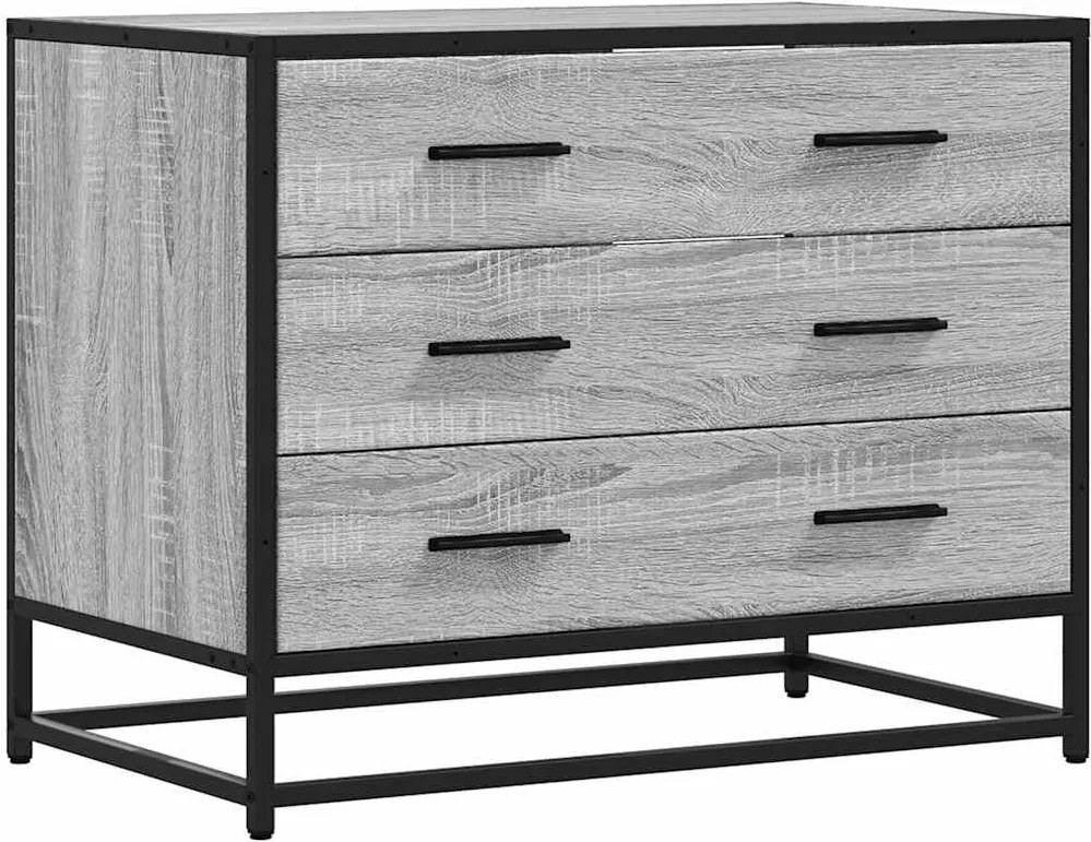 vidaXL Dulap cu sertar, gri sonoma, 70x41x56 cm, lemn prelucrat
