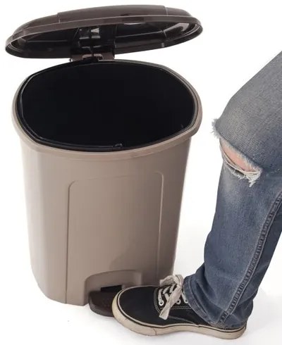 Coș de gunoi cu pedală Orion 21 L,  maro, 21 l