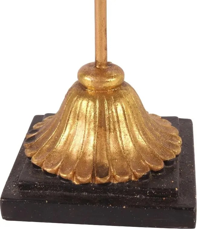 Mască decorativă din polirășină, auriu, pe suport, 28 x 23 x 10 cm, „Carnaval”