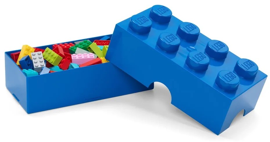 Cutie de depozitare pentru copii albastră din plastic 20x10x7 cm – LEGO®