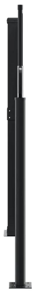 Copertina laterala retractabila, rosu, 140x1200 cm Rosu, 140 x 1200 cm
