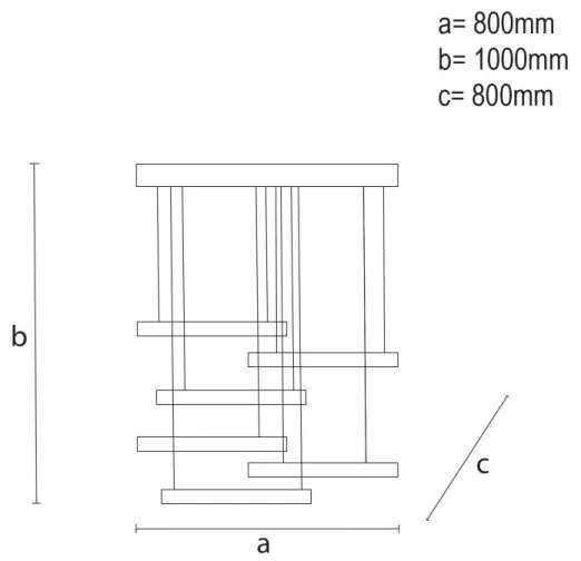 Lustră LED dimabilă aplicată LED/100W/230V 3000-6500K + telecomandă