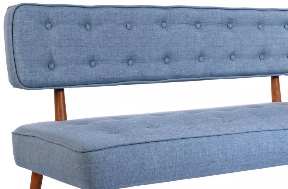 Canapea 2 Locuri, Lemn Solid, Westwood Loveseat, Albastru Indigo