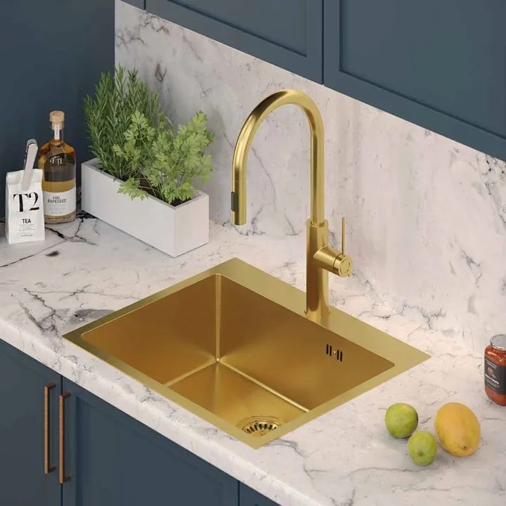 Chiuveta inox RUSSEL 110 auriu