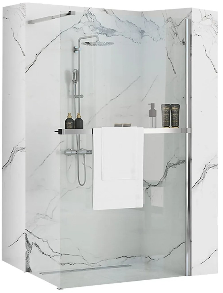 Paravan de dus Aero Transparent N 80cm, Rea