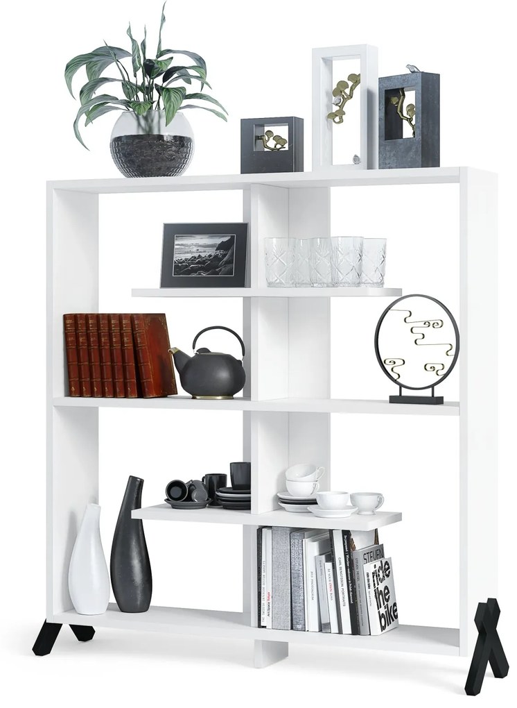 Bibliotecă VIK R-110 Alb Mat - MINI BIBLIOTECĂ PENTRU CAMERA DE ZI
