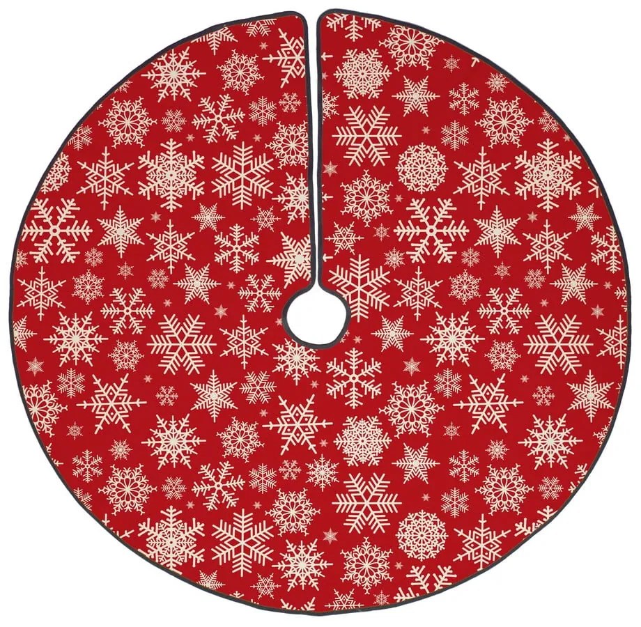 Covor din bumbac pentru bradul de Crăciun Butter Kings Freezy Snowflakes, ø 130 cm