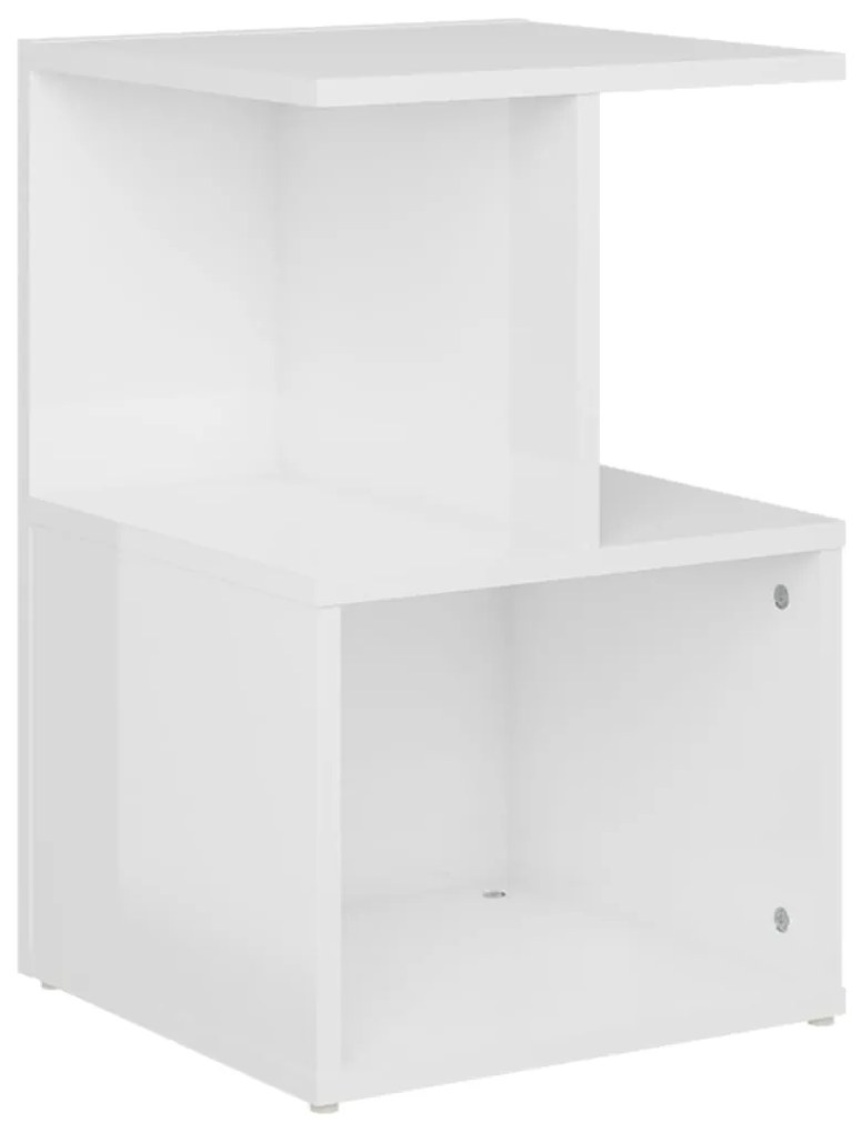 806358 vidaXL Dulap lateral, alb extra lucios, 35x35x55 cm, PAL