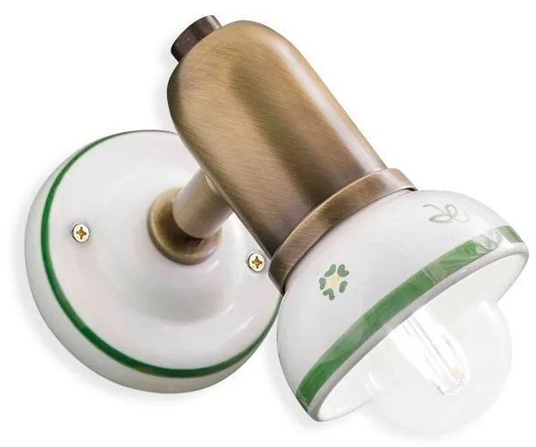Aplica cu spot realizata manual din ceramica SAVONA