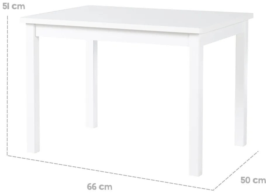 Masă pentru copii 50x66,5 cm – Roba