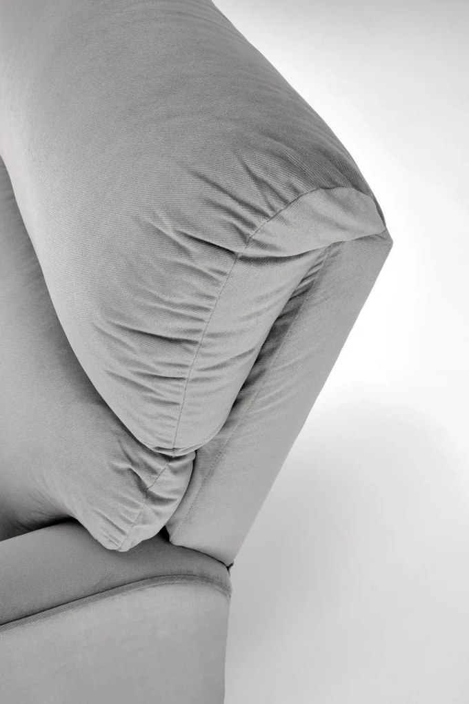 Fotoliu recliner Karim stofa gri H103 cm