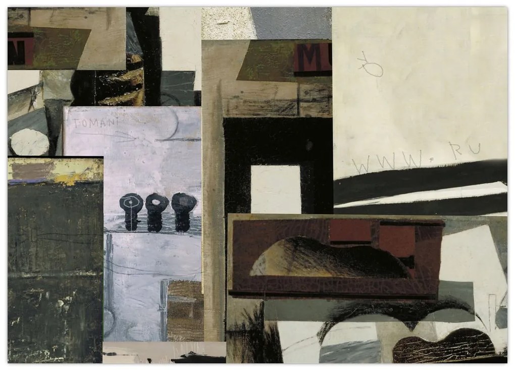 Tablou pe sticlă - Cubism (70x50 cm)