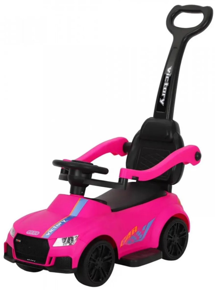 Masinuta copii si bebe NOVOKIDS™ Victory Car, Cu melodii si lumini, Maner de impins pentru parinti detasabil, Functie trotineta fara pedale, Pentru
