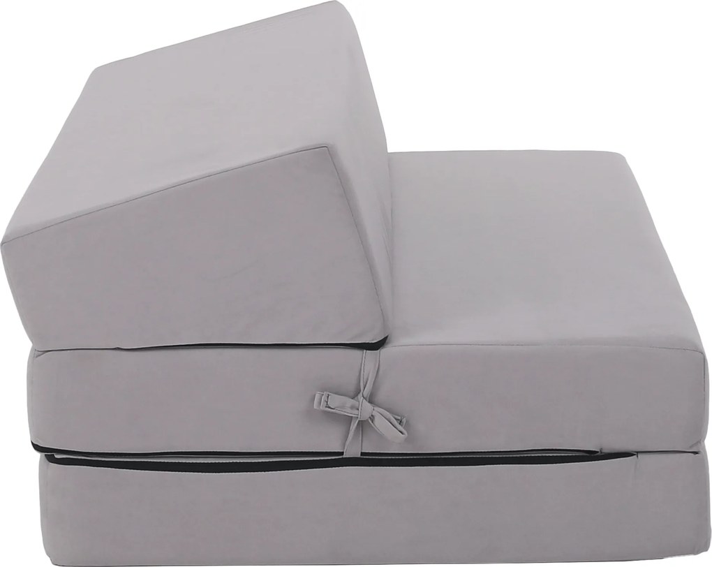 Saltea/scaun pliabil, 2 in 1, gri deschis, VEDIS