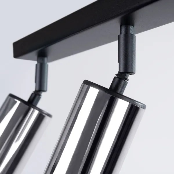 Spot Sollux SL.1368 WINX 3xGU10/10W/230V negru/crom