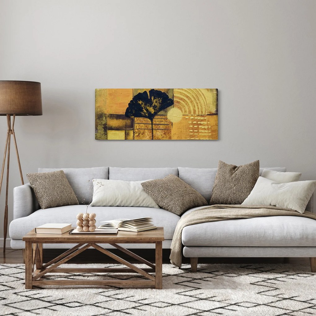 Tablou - Frunza ginkgo (120x50 cm)
