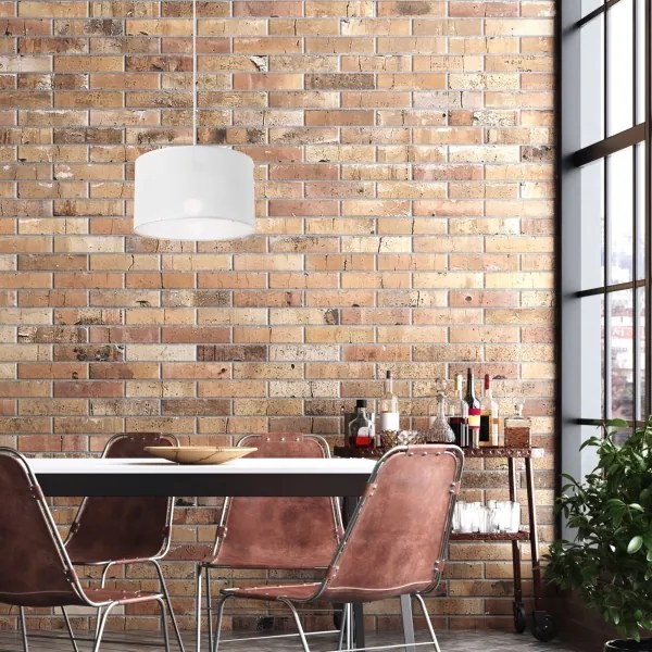 Lustră pe cablu SIRJA 1xE27/60W/230V alb