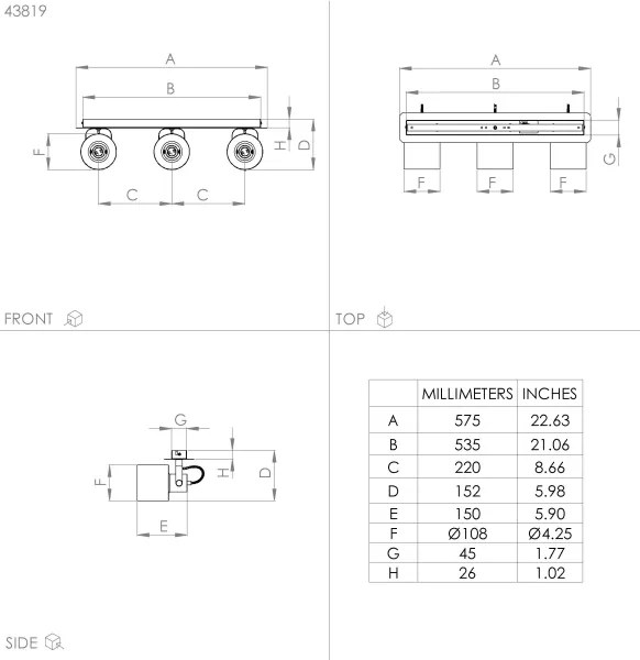 Spot SOUTHERY 3xE27/40W/230V Eglo 43819