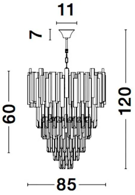 Pendul, lustra suspendata design deosebit GRANE NVL-9050120