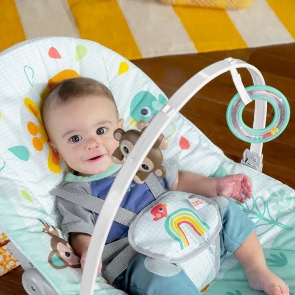 Leagăn cu vibrații pentru bebeluși WILD VIBES Bright Starts