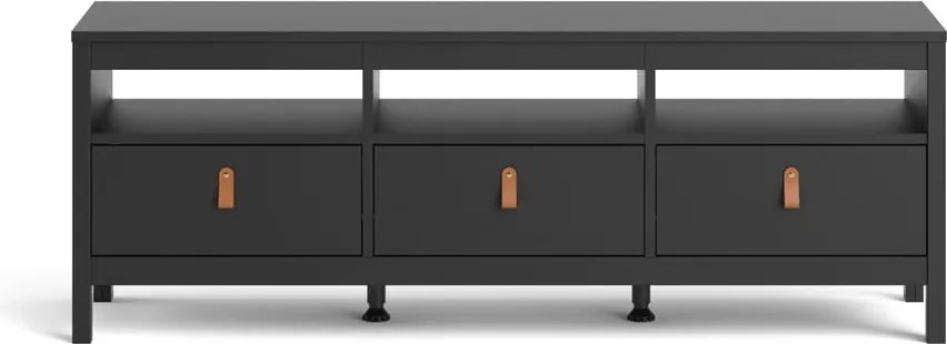 Comodă TV neagră 151x54 cm Madrid – Tvilum