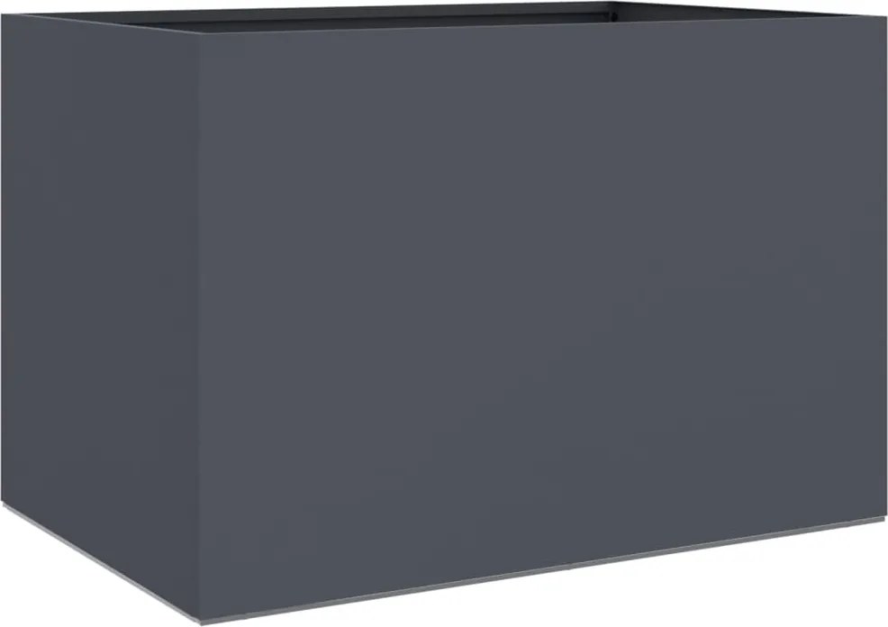 vidaXL Jardinieră, antracit, 62x40x39 cm, oțel