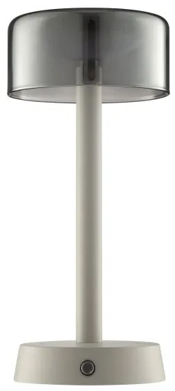 Brilliant RAZOR - lampă de masă LED tactilă, reglabilă, 2,5W/5V, 2700K, IP44, gri