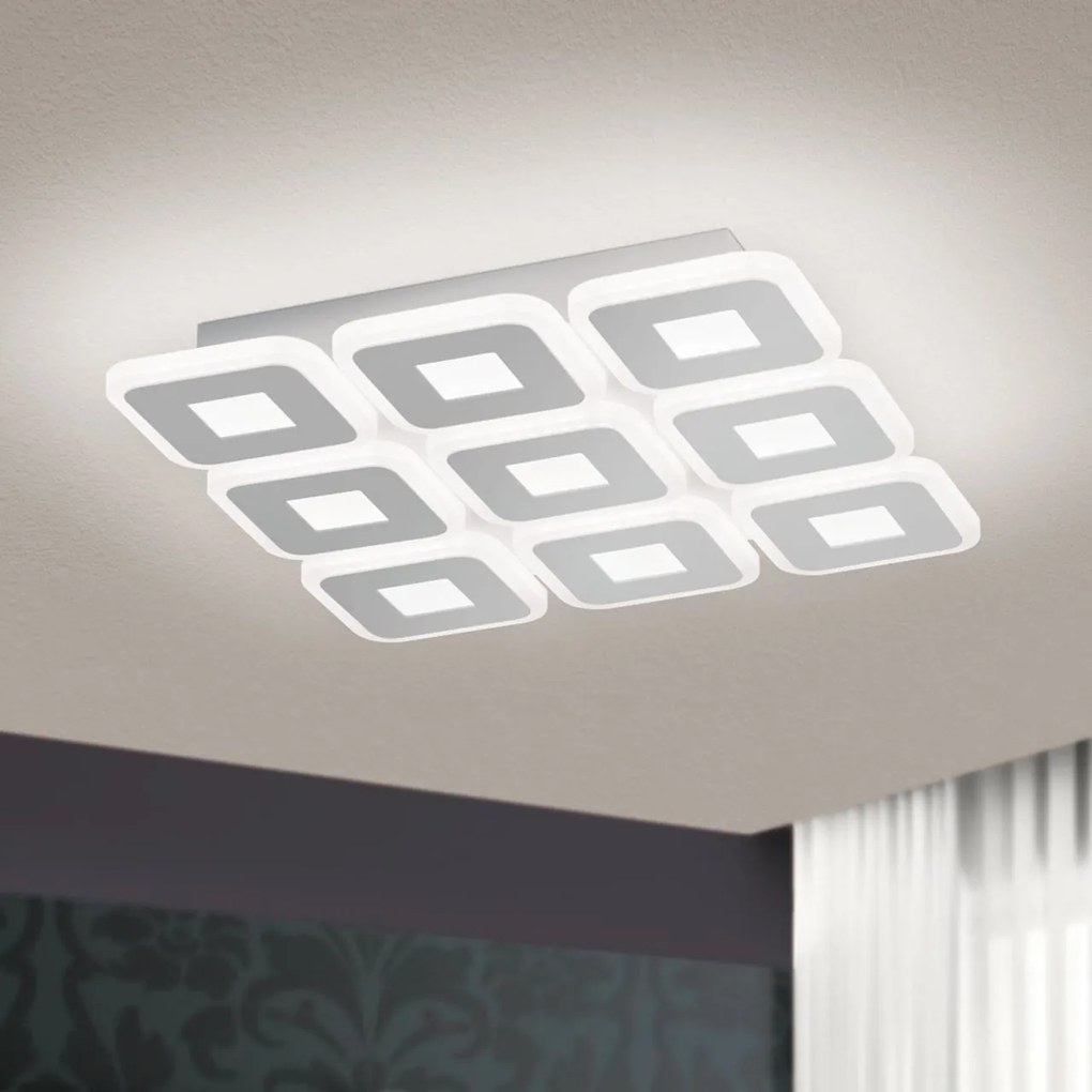 Plafoniera LED dimabila design modern Domino 41x41cm