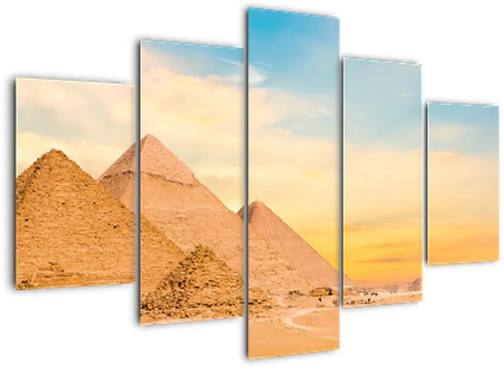 Tablou cu piramidele din Egipt (150x105 cm)