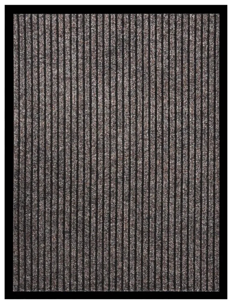 vidaXL Covoraș de ușă, bej cu dungi, 60x80 cm
