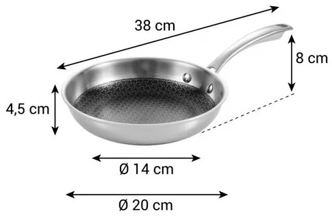 Tigaie Tescoma SteelCRAFT,  20 cm