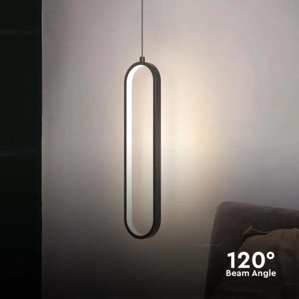 Lustră LED pe cablu LED/13W/230V 3000K negru