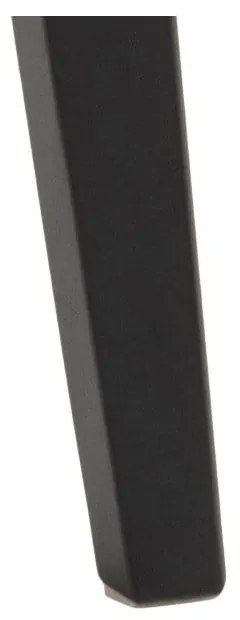 Masă dining în decor de stejar Actona Roxby, ø 105 cm, negru