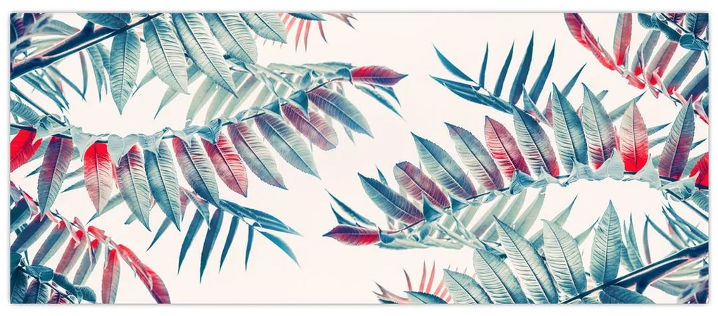 Tablou - Frunze tropicale (120x50 cm)